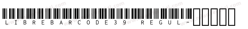 LibreBarcode39 Regul字体转换